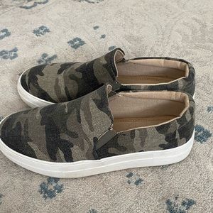 Camo Slip On Sneakers